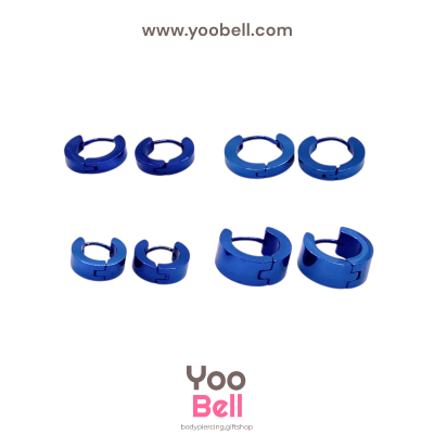 จิวหู จิวห่วงล็อคเหลี่ยม stainless