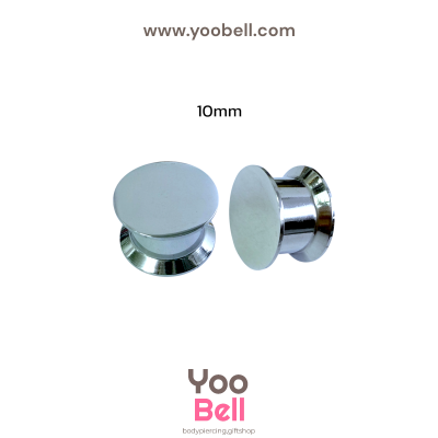 จิวหู จิวระเบิดหู หน้าตันสแตนเลส เลสเงิน