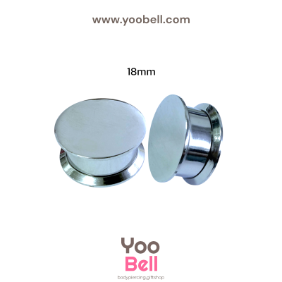 จิวหู จิวระเบิดหู หน้าตันสแตนเลส เลสเงิน