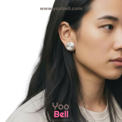 จิวหู จิวระเบิดหู หน้าตันสแตนเลส เลสเงิน