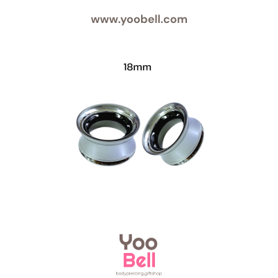 จิวหู จิวระเบิดหู ปากแตร 2 ชั้น สแตนเลส