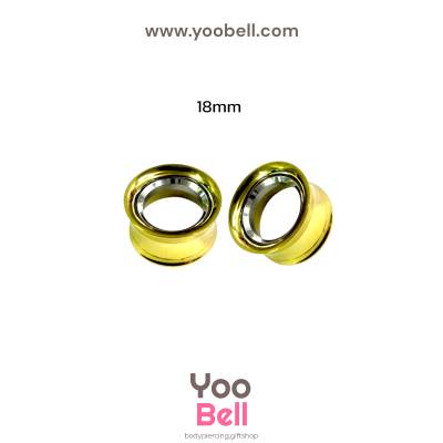 จิวหู จิวระเบิดหู ปากแตร 2 ชั้น สแตนเลส