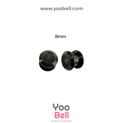 จิวหู จิวระเบิดหู หน้าตันอะคริลิครูปดาว