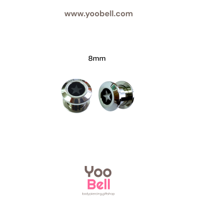 จิวหู จิวระเบิดหู หน้าตันอะคริลิครูปดาว