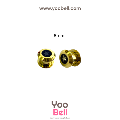 จิวหู จิวระเบิดหู หน้าตันอะคริลิครูปดาว