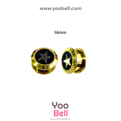 จิวหู จิวระเบิดหู หน้าตันอะคริลิครูปดาว