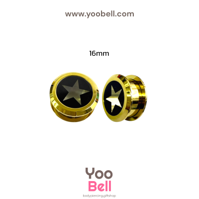 จิวหู จิวระเบิดหู หน้าตันอะคริลิครูปดาว