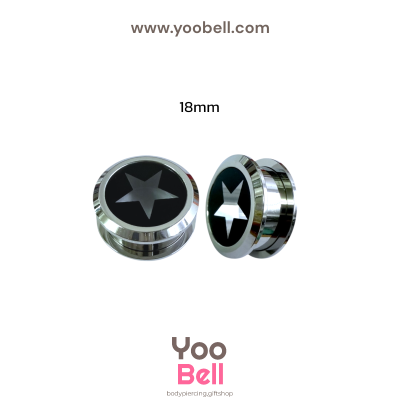 จิวหู จิวระเบิดหู หน้าตันอะคริลิครูปดาว