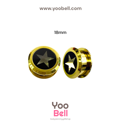 จิวหู จิวระเบิดหู หน้าตันอะคริลิครูปดาว