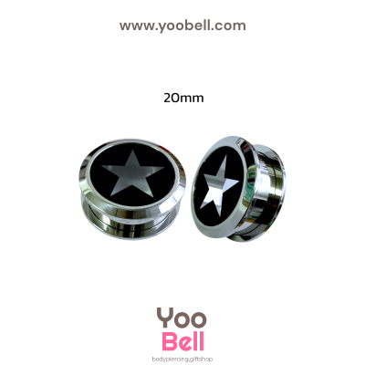 จิวหู จิวระเบิดหู หน้าตันอะคริลิครูปดาว