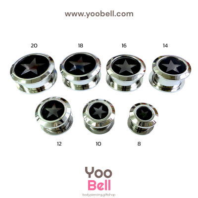 จิวหู จิวระเบิดหู หน้าตันอะคริลิครูปดาว