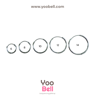 จิวหู จิวห่วง stainless ห่วงหนา 1.2mm