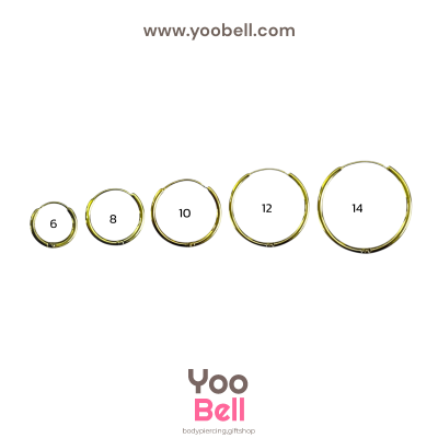 จิวหู จิวห่วง stainless ห่วงหนา 1.2mm