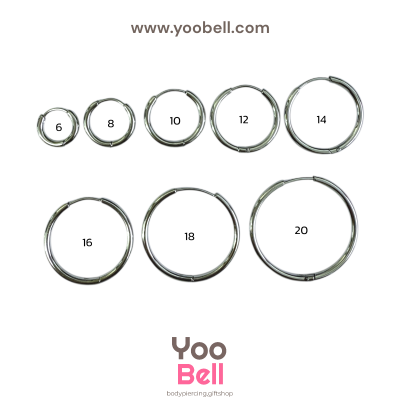 จิวหู จิวห่วง stainless ห่วงหนา 1.6mm