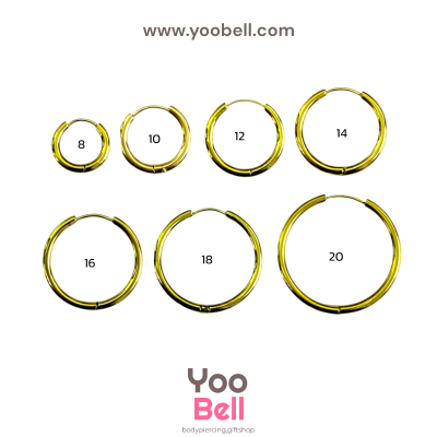 จิวหู จิวห่วง stainless ห่วงหนา 2mm