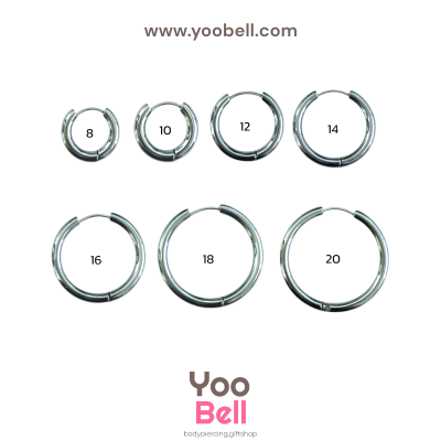 จิวหู จิวห่วง stainless ห่วงหนา 2.5mm