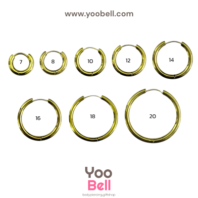 จิวหู จิวห่วง stainless ห่วงหนา 2.5mm