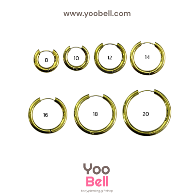 จิวหู จิวห่วง stainless ห่วงหนา 3mm