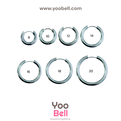 จิวหู จิวห่วง stainless ห่วงหนา 3mm