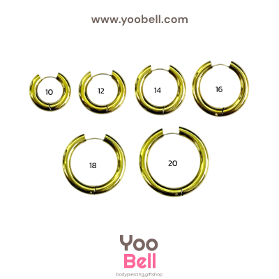 จิวหู จิวห่วง stainless ห่วงหนา 4mm