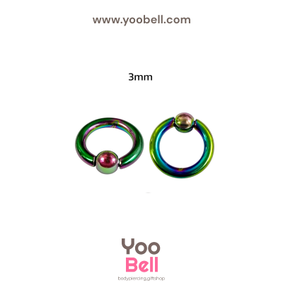 ห่วงบอลสปริง จิวระเบิดหู stainless