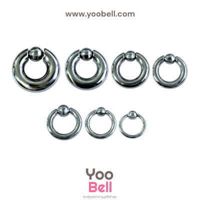 ห่วงบอลสปริง จิวระเบิดหู stainless