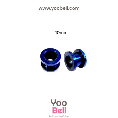 จิวหู ระเบิดหู ตาไก่ stainless เลสนำ้เงิน