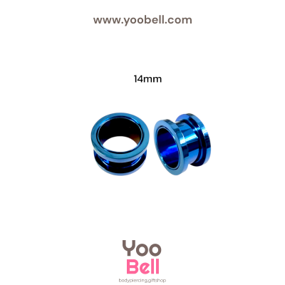 จิวหู ระเบิดหู ตาไก่ stainless เลสนำ้เงิน