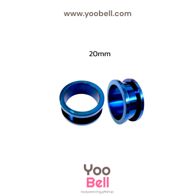 จิวหู ระเบิดหู ตาไก่ stainless เลสนำ้เงิน