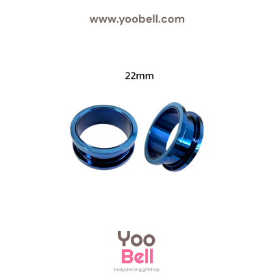 จิวหู ระเบิดหู ตาไก่ stainless เลสนำ้เงิน