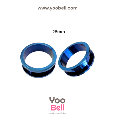 จิวหู ระเบิดหู ตาไก่ stainless เลสนำ้เงิน