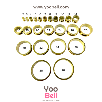 จิวหู ระเบิดหู ตาไก่ stainless เลสทอง