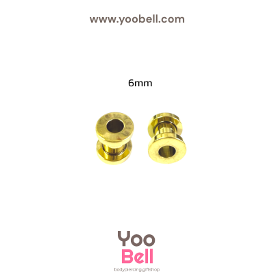 จิวหู ระเบิดหู ตาไก่ stainless เลสทอง