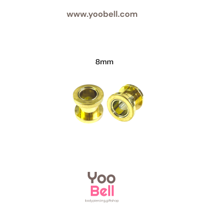 จิวหู ระเบิดหู ตาไก่ stainless เลสทอง