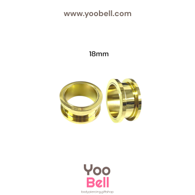 จิวหู ระเบิดหู ตาไก่ stainless เลสทอง