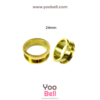 จิวหู ระเบิดหู ตาไก่ stainless เลสทอง