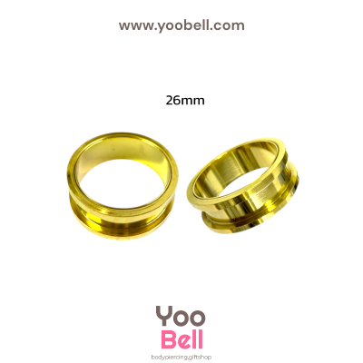 จิวหู ระเบิดหู ตาไก่ stainless เลสทอง