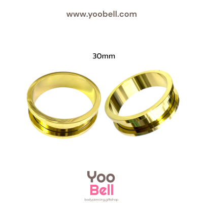 จิวหู ระเบิดหู ตาไก่ stainless เลสทอง