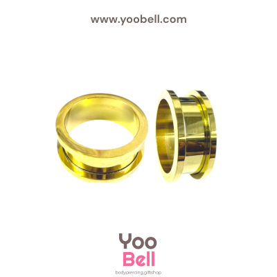 จิวหู ระเบิดหู ตาไก่ stainless เลสทอง