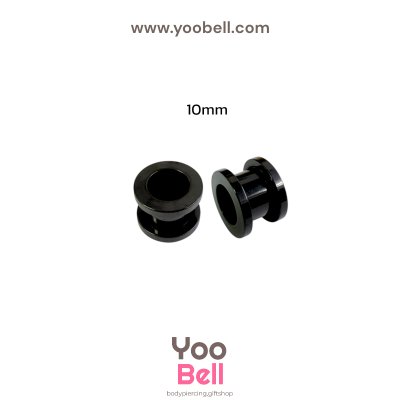 จิวหู ระเบิดหู ตาไก่ stainless เลสดำ