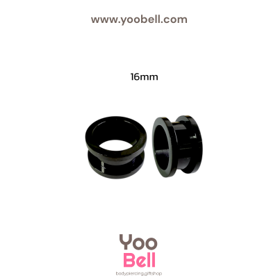 จิวหู ระเบิดหู ตาไก่ stainless เลสดำ