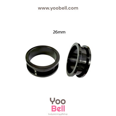 จิวหู ระเบิดหู ตาไก่ stainless เลสดำ