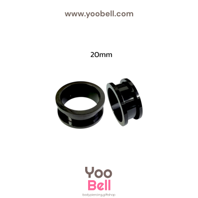 จิวหู ระเบิดหู ตาไก่ stainless เลสดำ