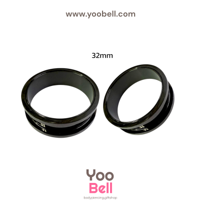 จิวหู ระเบิดหู ตาไก่ stainless เลสดำ