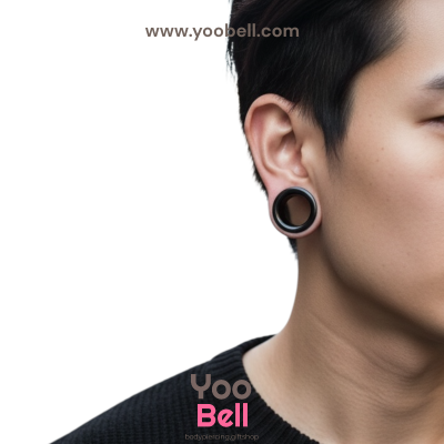 จิวหู ระเบิดหู ตาไก่ stainless เลสดำ