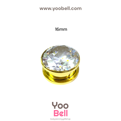 จิวหู ตาไก่ เพชรกลม จิวระเบิดหู stainless