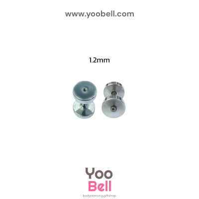 จิวหู ระเบิดหู ตาไก่ stainless เลสเงิน