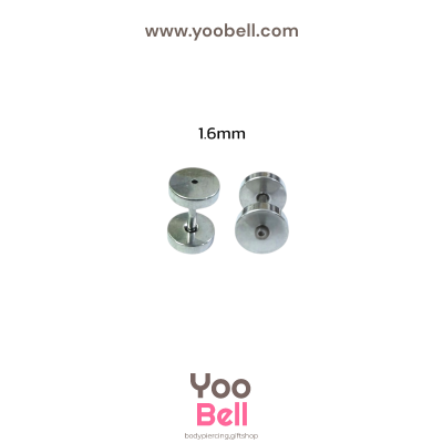 จิวหู ระเบิดหู ตาไก่ stainless เลสเงิน