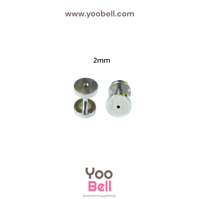 จิวหู ระเบิดหู ตาไก่ stainless เลสเงิน