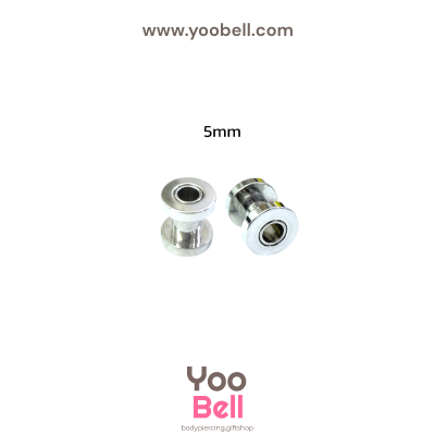 จิวหู ระเบิดหู ตาไก่ stainless เลสเงิน